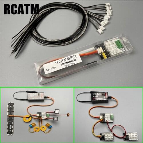 Light System Expanding Board Controllable 10-channel PH2.0 For 1/14 tamiya Truck sania actros MAN Benz 1/10 TRX4 SCX10 RC4WD