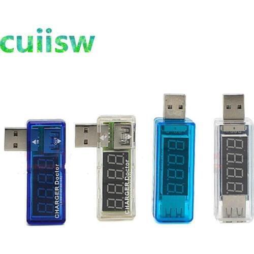 Smart Electronics Digital USB Mobile Power Charging Current Voltage Tester Meter Mini USB Charger Doctor Voltmeter Ammeter