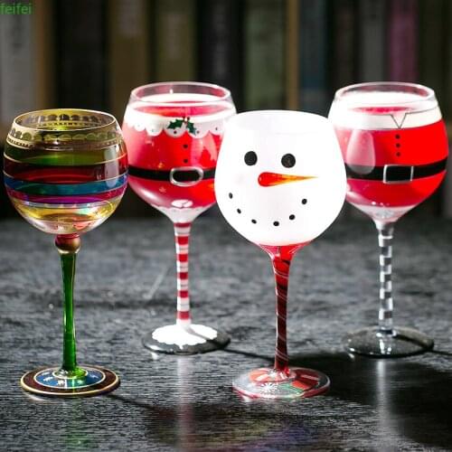 Funny Lead-Free Crystal Cocktail Glass Stemware Champagne Flute Cup Wine Glass Round Cups Wine Glasses Bar Hotel Party Drinkware