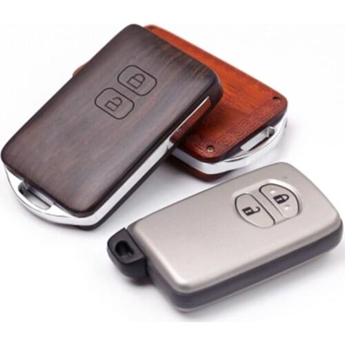 Replacement Wooden Car Remote Key Fob Shell For Toyota RAV4 Reiz 09-12 old models car key cover shell (case only)