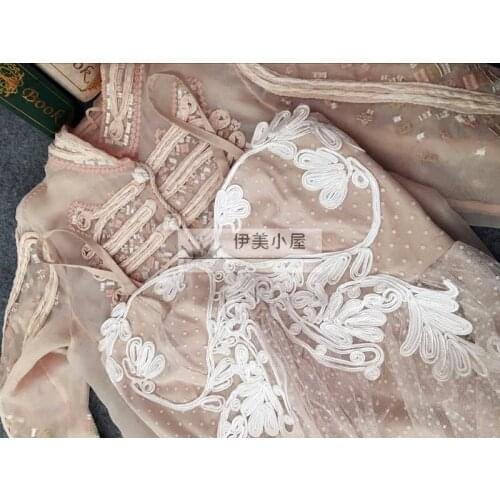 To New wear dress at ordinary times of French small dust embroidered white dress autumn dress female dress party