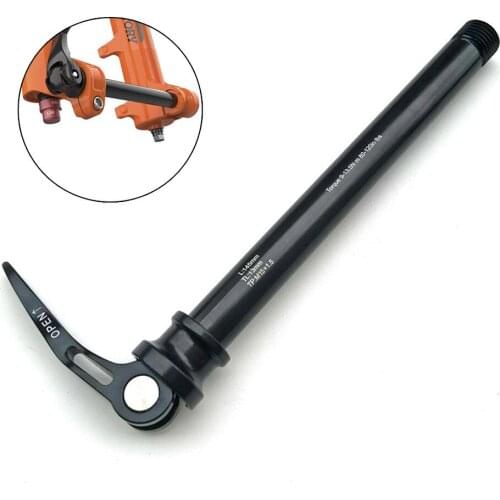 1pc Thru Axle 100x15MM MTB Mountain Bike Bicycle Thru Axle Thread Quick Front Barrel Axle For BMC CUBE Metal Black Bicydling