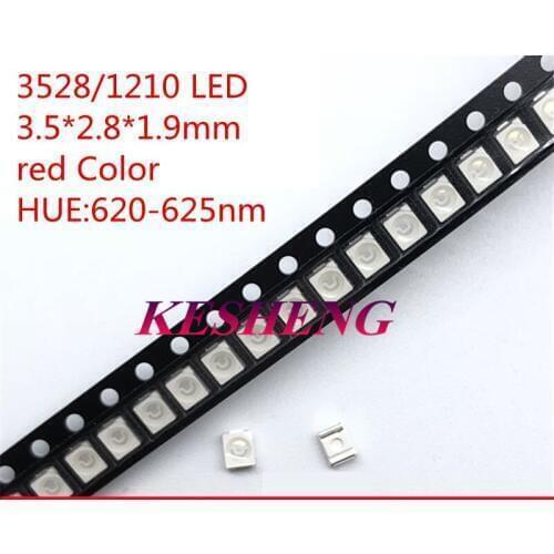 200pcs 3528/1210 Red Smd Plcc-2 Ultra Bright Light-emitting Diodes Led 2015 Surface Mount New Arrival XIASONGXIN LIGHT led Lamp