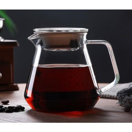 300ml 500ml Carafe Drip Coffee Pot High Borosilicate Glass Heat Resistant Transparent Coffee Pot Barista Pour Over Coffee Maker