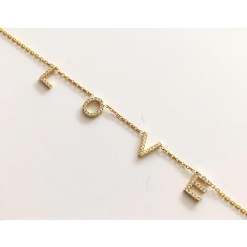 3UMeter Crystal Name Bracelet Personalize Choker Custom Bracelet Women Pendant Heart Necklace Baby Bracelet for Women Gifts