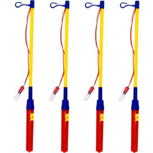 4PCS 39CM Joyous Lantern Rod Ordinary Lantern Sticks with Hook LED Electronic Lantern Stick Anti-rust Lantern Sticks Energy Save