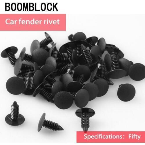 50x Car Styling Door Bumper Clips Retainer Fender Rivet For Renault Megane 2 Captur Mitsubishi ASX Jeep Wrangler Peugeot 207 508