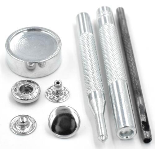 50 sets Snap Buttons 4 combination buttons Snaps fastener H buckle Button tools Shoe buckle DIY craft buckle Resin buckle