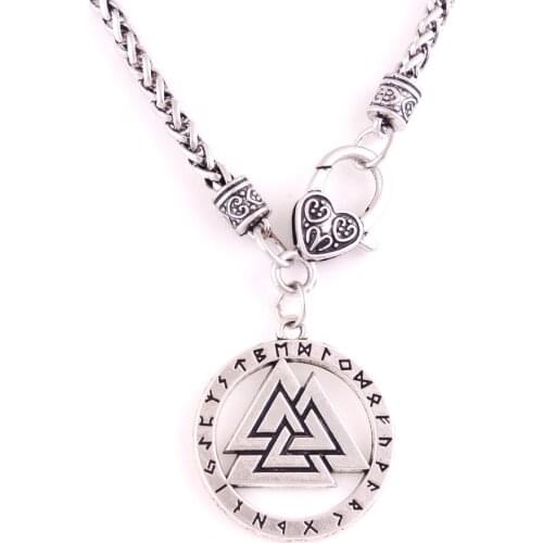 Wheat Link Chain Viking Magick Special Design Three Triangle Shape For Brave Warriors Zinc Alloy Dropshipping