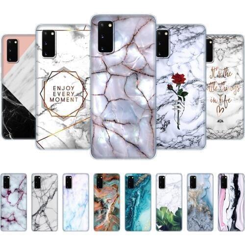 Case for samsung galaxy S20 PLUS FE Ultra S10 lite cover for samsung note 10 plus lite A41 Note 20 + Case marble fashion