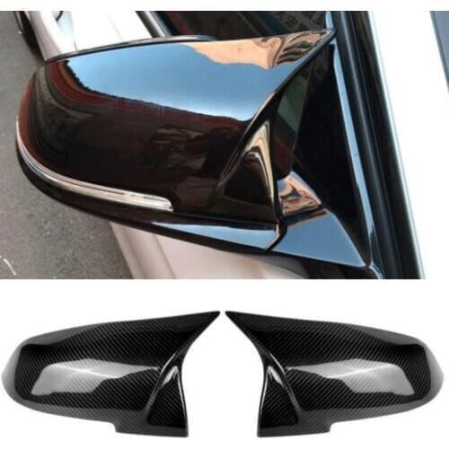 For BMW 1 2 3 4 X M Series Rear View Side Mirror Cover F20 F21 F22 F23 F30 F32 F36 X1 E84 F87 M2 Carbon Style Car Accessories