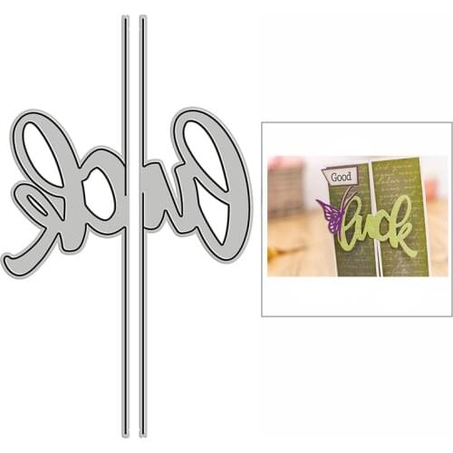 New Luck Opened Line Edge Craft Embossing Mold 2021 Metal Cutting Dies for DIY Decor Scrapbooking Album Card Making No Stamps