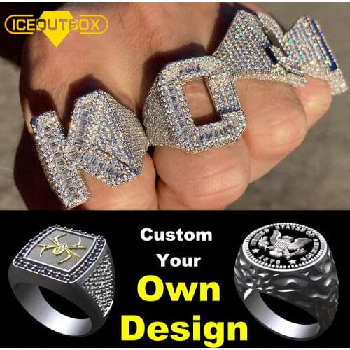 Персонализированные кольца ICEOUTBOX China At AliExpress