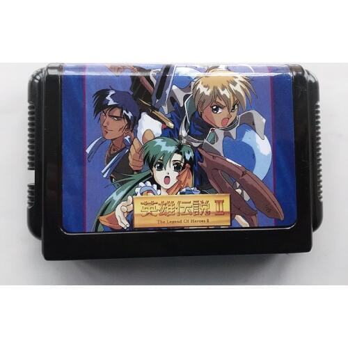 MD Game : The Legend Of Heroes 2 ( Japan Version!! )