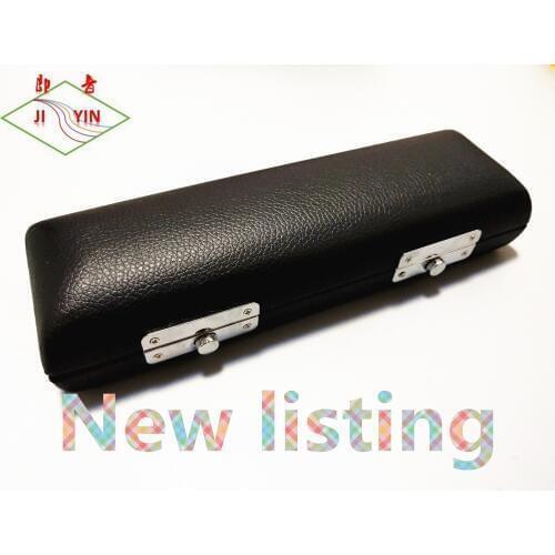 JI YIN Premium Piccolo Wooden Box Handmade Lake Blue Lining Leather Exterior Piccolo case #1