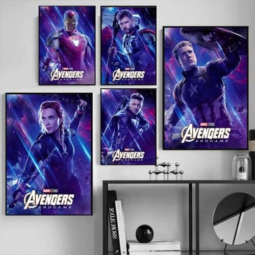 Marvel Avengers Canvas Painting Captain America Thor Posters Prints Wall Art Picture For Bedroom Artwork Decoration Frameless