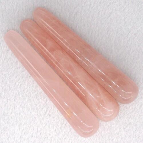 Natural Rose Quartz Crystal Thai Massage Health Relaxation Acupoint Stick (1pcs)