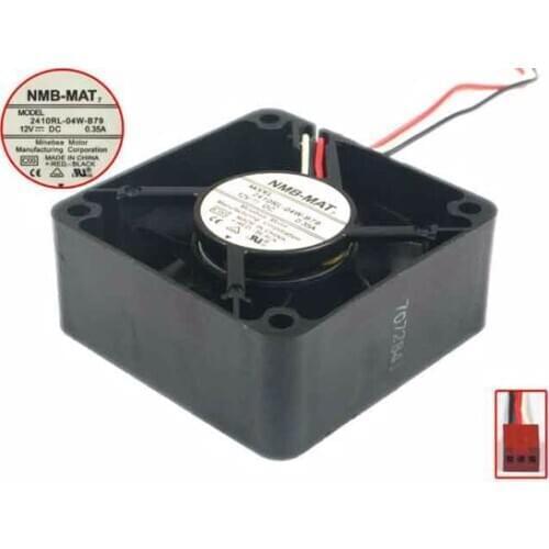 NMB-MAT 2410RL-04W-B79 C00 Server Cooling Fan DC 12V 0.35A 60x60x25mm 3-wire