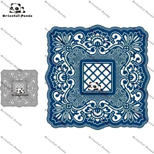 New Dies 2020 Camper Van Metal Signature Style Square Label Dies photo album cutting die Scrapbooking Stecil cutting 2020 new