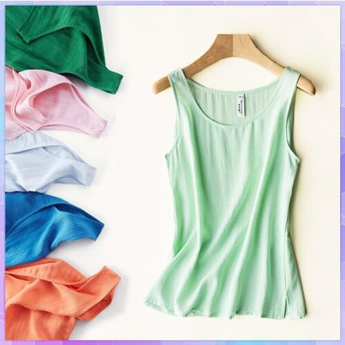 Solid Vest Women Casual Basic Loose Tank Top Sleeveless Womens Shirts Sexy Ladies Basic Summer Off Shoulder Camisole Plus Size