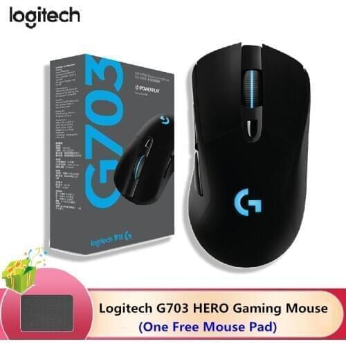 Original Logitech G703 Wireless Game Optical Mouse Portable Lightspeed Mice With 16K DPI For Business Family Games