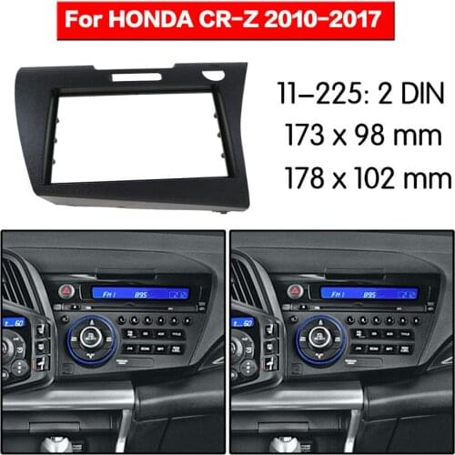 Stereo Panel Plate Car Radio Fascia Surround For HONDA CR-Z 2010 2011 2012 2013 2014 2015 2016 2017 Refitting Frame Dash Kit