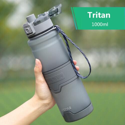 Drinkware Tritan High Capacity Portable Water Leakproof Sport Water Kettle Fitness Bottle 1000ML
