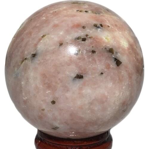 Natural Rose Tourmaline Crystal Sphere Healing Quartz Gemstone Home Decoration Reiki Master Treatment Polish Ball