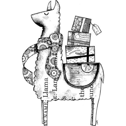 CLEAR STAMP cartoon Alpaca DIY Scrapbook Card album paper craft silicon rubber roller transparent stamps 432