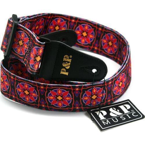 Kaleidoscope Pattern Guitar Strap Electric Guitar Acoustic Guitar Folk Guitar Bass Strap