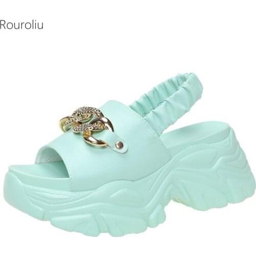 Rouroliu Women's Shoes With A Strap