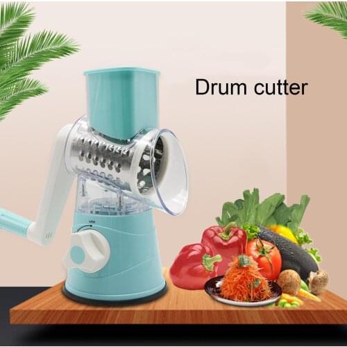 Manual Vegetable Cutter Slicer Kitchen Accessories Multifunctional Round Mandoline Slicer Potato Cheese Chopper Grater Gadgets