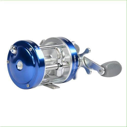 Free shipping CL Series fishing reel trolling reel baitcast reel 6061 AL.Smooth main gear applied star drag system