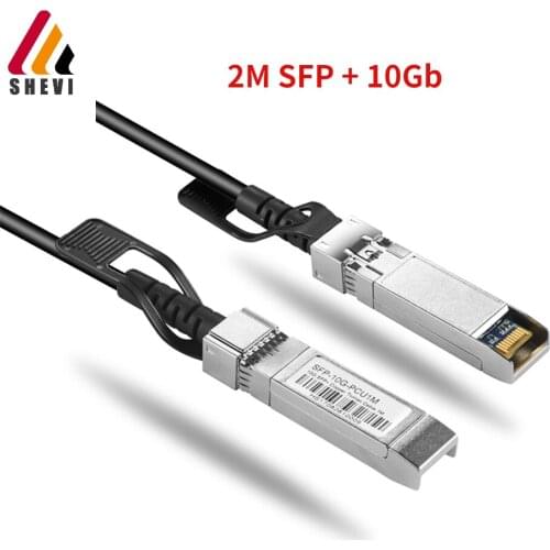 SFP + 10Gb 2M DAC Copper Twinax Passive SFP Direct Passive SFP Module Cable 10G Passive Direct Attach Cable SFP+ Copper 10G DAC