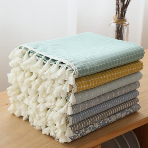 Table cloth linen small fresh literary round tablecloths Nordic coffee rectangular pasta table tablecloth nappes manteles