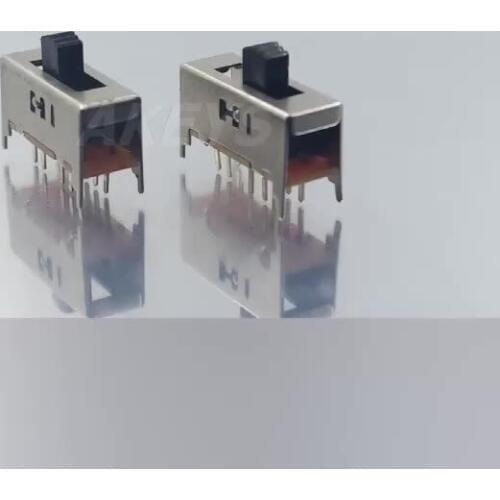SS-24H01 2P4T Double pole four throw 4 position slide switch 10 pin DIP type with 4 fixed pin handle heights can be customized