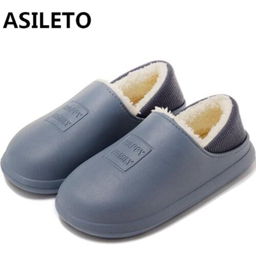 New Winter Slippers Warm Men Shoes WCotton slippers women waterproof autumn and winter thick bottom home household mens couples