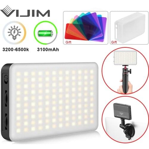 VIJIM VL120 LED Video Light Video Conference Lighting Kit Zoom Lighting for Computer with Tripod Stands Computer Desk Light lamp