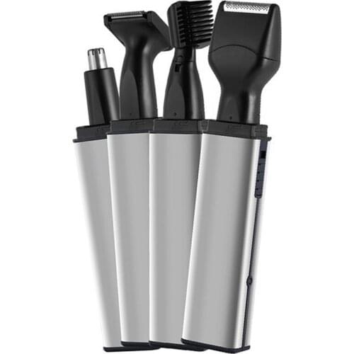 4in1 grooming kit electric shaver beard face shaving machine electric razor rechargeable beard hair cleaning shaver for men