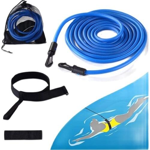 High quality best-selling swimming training resistance belt static swimming fixed traction rope tension belt