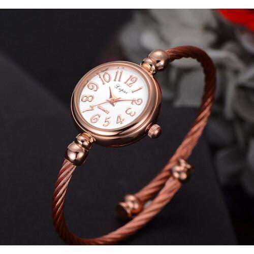 Women Bracelet Watches Stainless Steel Luxury Wristwatch Quartz Watches 3 Colors