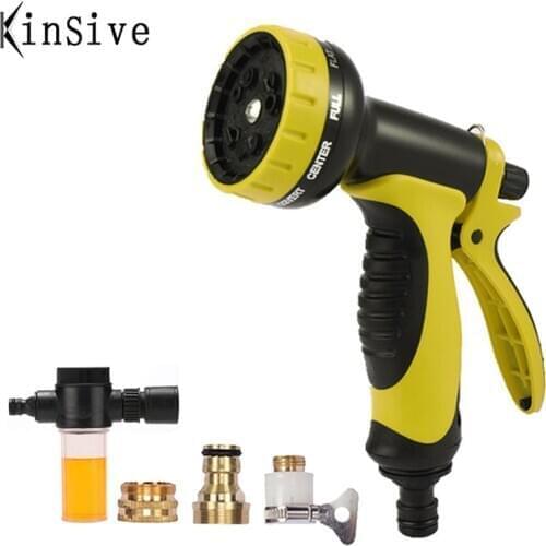 10 Modes Adjustable Water Gun Garden Magic Hose Nozzle Sprayer Sprinkler High Pressure Car Wash Gun Cleaning Watering Garden Set