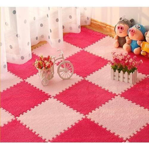 10PCS Plush Puzzles Baby Playmats Puzzle Mat Infant Carpet Eva Foam Kids Rug Baby Playing Mat Rug Puzzle Childrens Mat