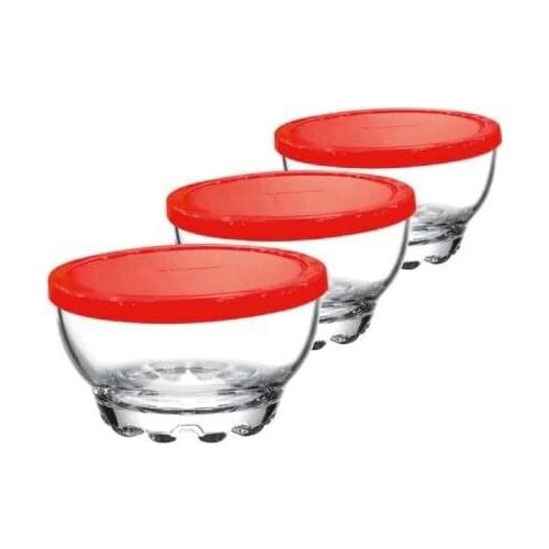 Paşabahçe Karaman 3 Pcs Bowl Set With Lid 3 Pcs