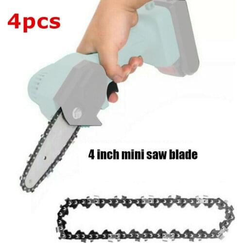 4 Inch Mini Steel Chainsaw Chain Electric Pruning Saw Accessory Garden Tool Replacement Universal Chain