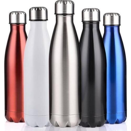 500/750ml Double-Wall Insulated Vacuum Flask Stainless Steel Water Bottle BPA Free Thermos for Sport Water Bottles