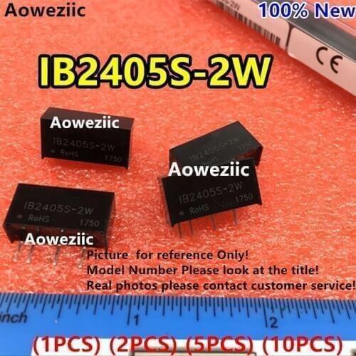 Aoweziic (1PCS) (2PCS) (5PCS) (10PCS)IB2405S-2W New Original SIP4 Input:24V Regulate Output: 5V 0.4A DC-DC 1.5kV Voltage Isolate