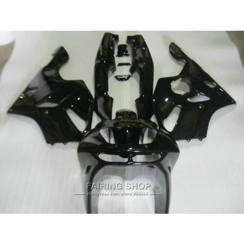 Free 7 gifts fairing kit For Kawasaki ZX6R 94 95 96 97 glossy black bodywork fairings set ninja zx6r 1994-1997 UI01