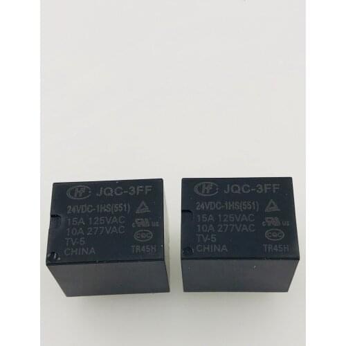 JQC-3FF-24VDC-1HS 10A T73 HF3FF-024 relays