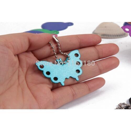 50 pcs/lot Butterfly shaped Pet ID Tag Engraved Dog Cat Personalized